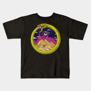 Egyptian Pyramids Ouroboros Kids T-Shirt